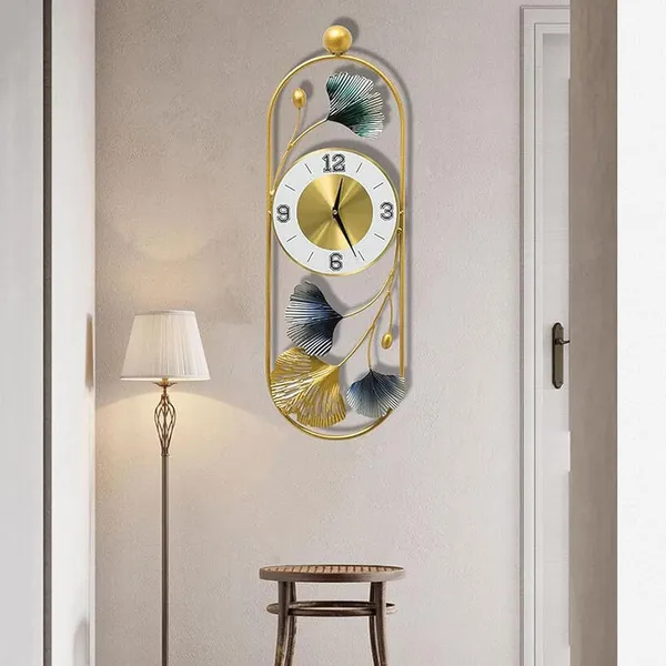 Decorative_Wall_Clock_Metal_Wall_Clock,_Gingko_Leaf_Wall_Clock_Big_Size,_Big_Wall_Clock_for_Living_Room_Watch_Wall_Clock,_Wall_Decoration_Items_for_Living_Room/Bedroom/Office/Hall