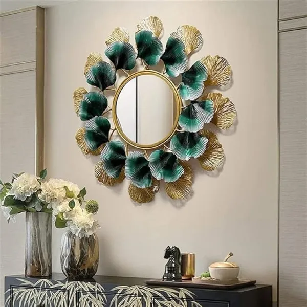 Metal_Wall_Art_Hangings/Easy_Handling_(Willow_Mirror_Decor)_(30_X_2_X_30_Inch)
