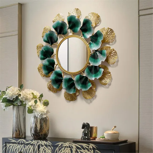 Metal_Wall_Art_Hangings/Easy_Handling_(Willow_Mirror_Decor)_(30_X_2_X_30_Inch)
