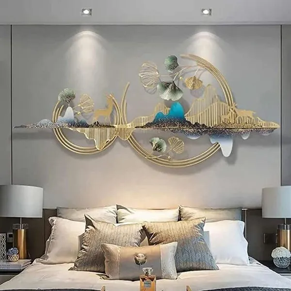Metal_Mountain_With_Deer_Wall_Art_|_Useful_For_Home_Decoration_And_Art_Piece
