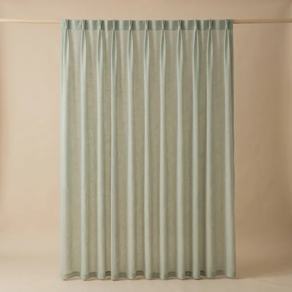 Pack_Of_1_-__Sheer_Curtain_Pinch_Pleated__For_Home_Decor