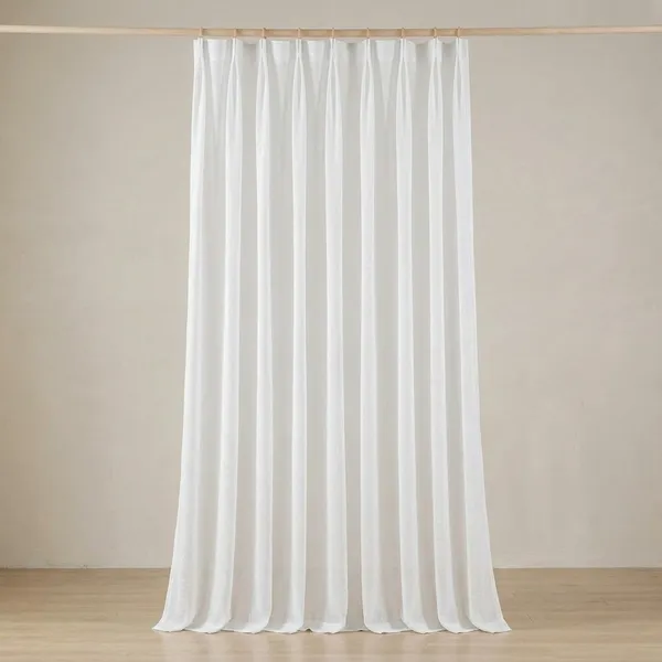 Pack_Of_1_-__Sheer_Curtain_Pinch_Pleated__For_Home_Decor