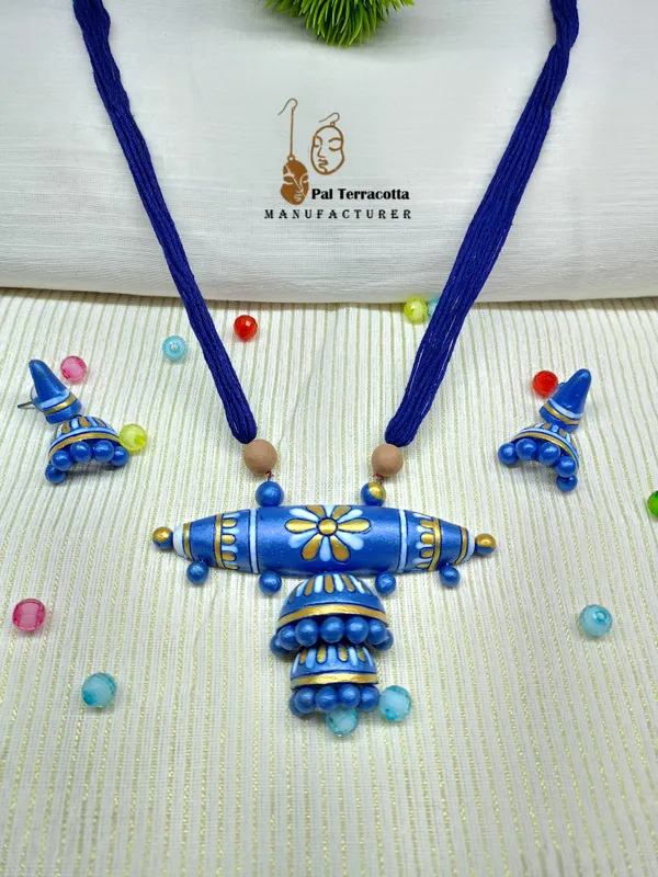 Blue_Jhumka_Style_Jewellery_Set