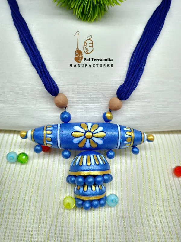 Blue_Jhumka_Style_Jewellery_Set