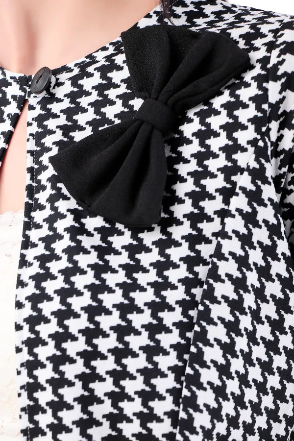 Black_Polycotton_Colourblocked_Crop_Shrug_For_Women_&_Girls