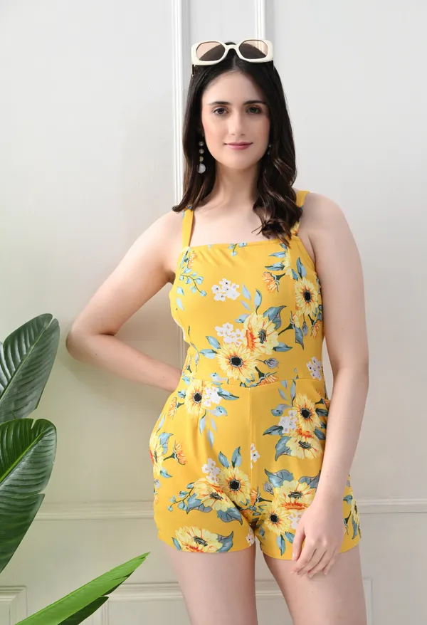 Elegant_Yellow__Floral_Sleeveless_Jumpsuit
