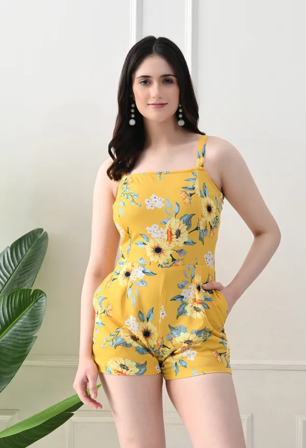 Elegant_Yellow__Floral_Sleeveless_Jumpsuit