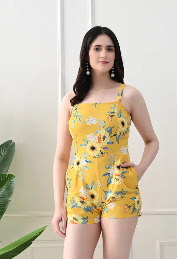 Elegant_Yellow__Floral_Sleeveless_Jumpsuit