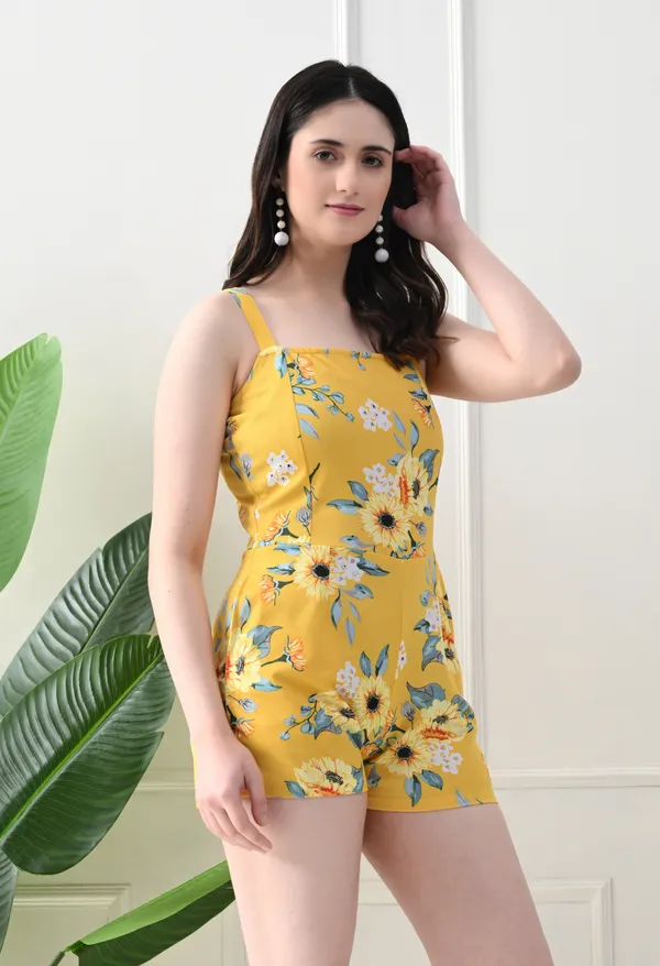 Elegant_Yellow__Floral_Sleeveless_Jumpsuit