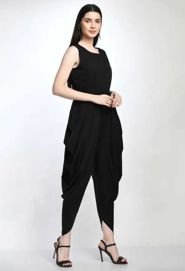 Black_Casual_Crepe_Self-Design_Sleeveless_Jumpsuit_For_Women