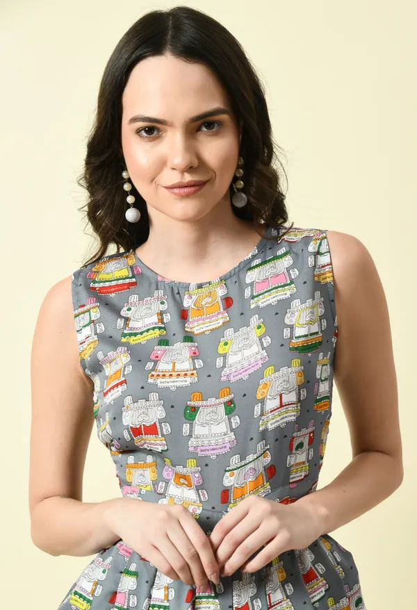 Grey_Polyester_Printed_Draped_Jumpsuit_For_Women_&_Girls