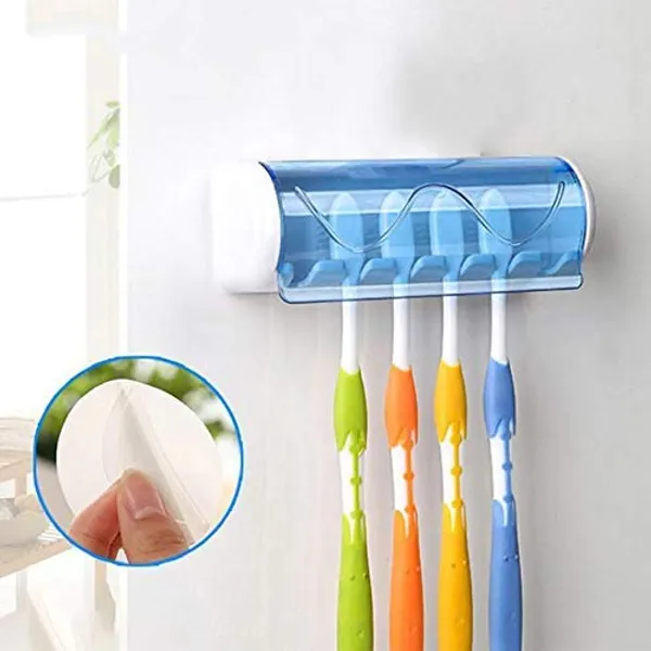 Pack_of_2_Blue_Wall_Mounted_5_Toothbrush_Holder_with_Dust_Proof_Cover
