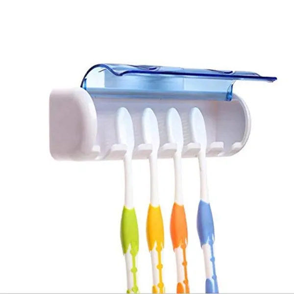 Pack_of_2_Blue_Wall_Mounted_5_Toothbrush_Holder_with_Dust_Proof_Cover
