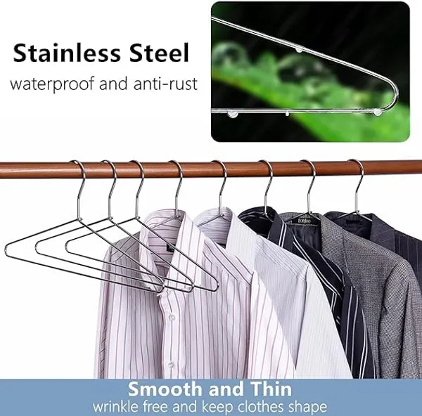 Heavy_Duty_Metal_Clothes_Hanger_with_Polished_Metal,_16.5_Inch_Silver_Metal_Wire_Hanger_Pack_of_12