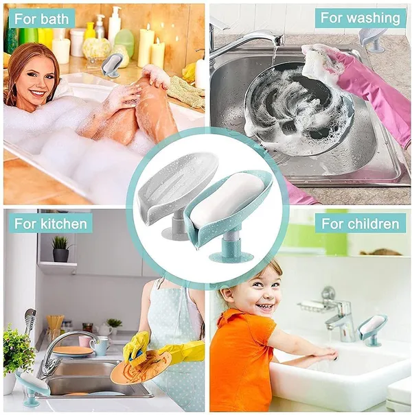 Pack_of_4_Leaf-Shape_Dish_Holder_For_Bathroom_|_Kitchen_Bathtub_Wash_Basins