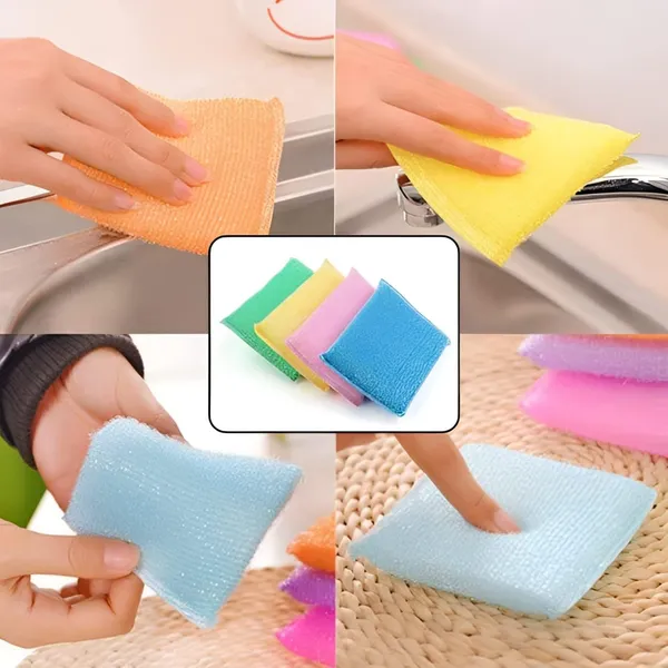 Non-Scratch_Multi_Colour_Kitchen_Utensil_Scrubber_Pad,_Multi-Use_&_Foam_Pad_Sponge_Scourer_for_Dish_12_pc
