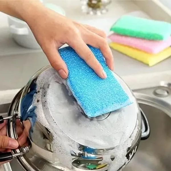 Non-Scratch_Multi_Colour_Kitchen_Utensil_Scrubber_Pad,_Multi-Use_&_Foam_Pad_Sponge_Scourer_for_Dish_12_pc