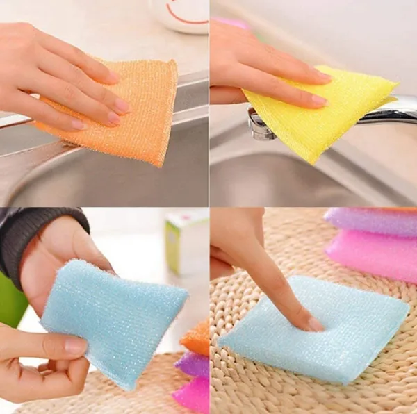 Non-Scratch_Multi_Colour_Kitchen_Utensil_Scrubber_Pad,_Multi-Use_&_Foam_Pad_Sponge_Scourer_for_Dish_12_pc