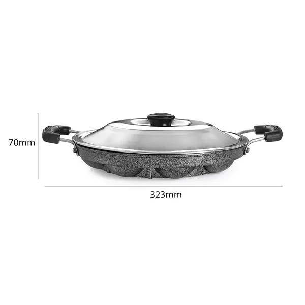 Multicolor_Non-Stick_12_Cavity_Grill_Appam_Patra_2_Side_Handle_With_Stainless_Steel_Lid