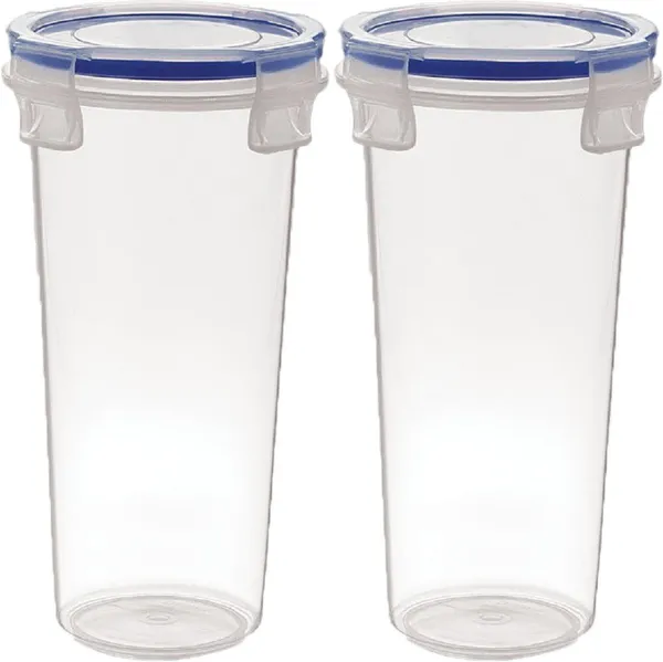 Plastic_klick_Big_Glass_Transparent_Tumbler/airtight_Container_Leakproof_Storage_with_Lid_500ml_(2_pc)