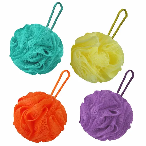 Sponge_Loofah_Indulge_In_Ultimate_Shower_Bliss!_Soft,_Fluffy,_&_Enriched_With_Multiple_Layers_Of_Fibrous_Matrix_(Set_Of_4)