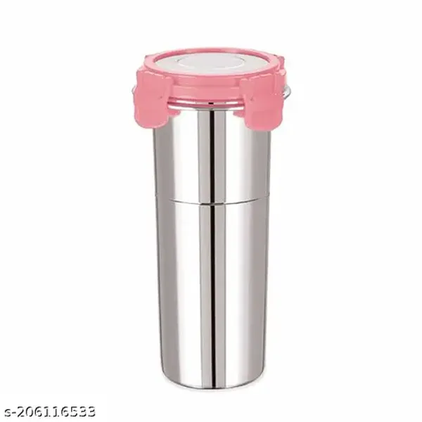 Silver_Stainless_Steel_Freezer_Safe_And_Dust_Proof_Glass_|_Click_&_Seal_Lock_Airtight_Tumbler_With_Lid