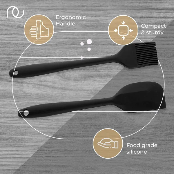 Pack_of_2_Black_Oil_Brush_For_Cooking_&_Non-Stick_Silicone_Spatula