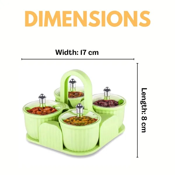 Grey_Plastic_4_Jar_Dry_Fruit_Set_|_Pickle_Container_Spice_Stand