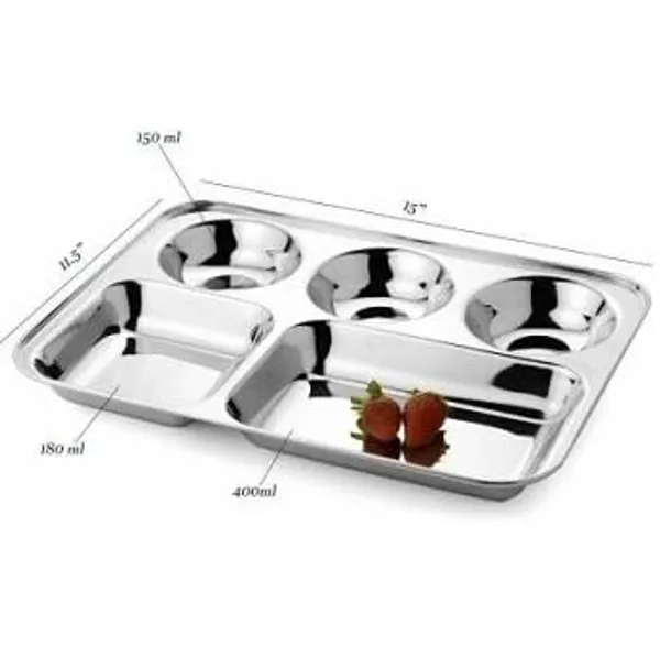 Pack_of_2_Stainless_Steel_Partition_Plate_5_in1_/_Bhojan_Thali/Dinner_Plate