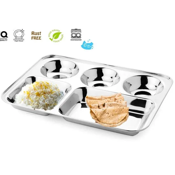 Pack_of_2_Stainless_Steel_Partition_Plate_5_in1_/_Bhojan_Thali/Dinner_Plate
