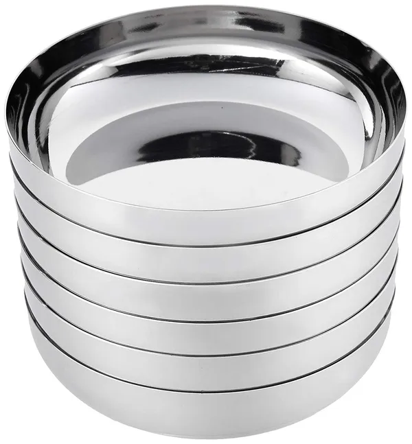 Pack_Of_12_Stainless_Steel_Halwa/Dessert_Plate_Pack_Quarter_Plate