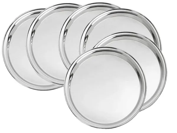 Pack_Of_6_Stainless_Steel_Dinner_Plates_(_Size-10.5_inch)