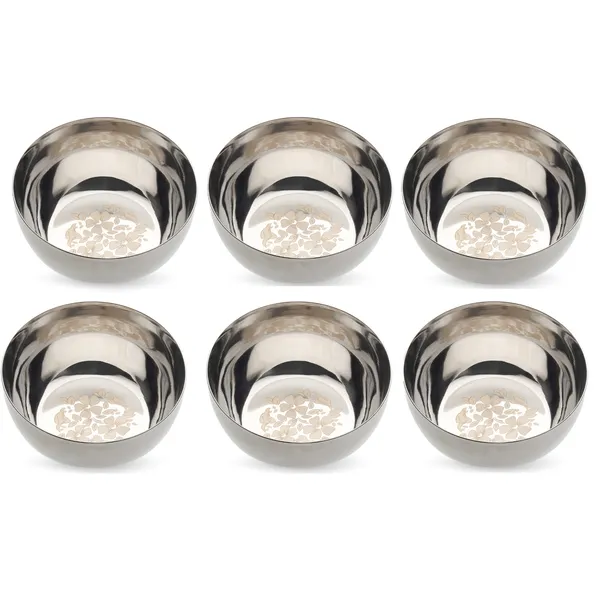 Pack_Of_6_Stainless_Steel_Serving_Bowl_Laser_Print_Vegetable_(B3)_/_Wati_Pack_for_Kitchen