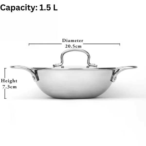 Stainless_Steel_Triply_Kadai_with_Lid_(20cm,_1.5L)_|_Stainless_Steel_Cookware_Kadhai_Pack_with_Lid_|_Gas_&_Induction_Base_Compitable_Kadai_Pack_with_lid