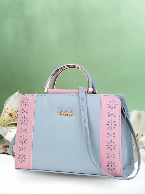 Grey_PU_Leather_Closure_Zip_Handbag_For_Women_(_30_*_20_*_10_Cm)