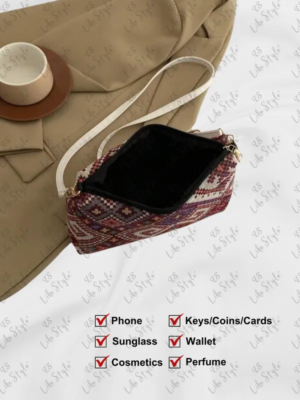 Maroon_Jute_Closure_Zip_Sling_Bag_For_Women_(_25_*_20_*_6_Cm)
