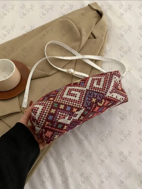 Maroon_Jute_Closure_Zip_Sling_Bag_For_Women_(_25_*_20_*_6_Cm)