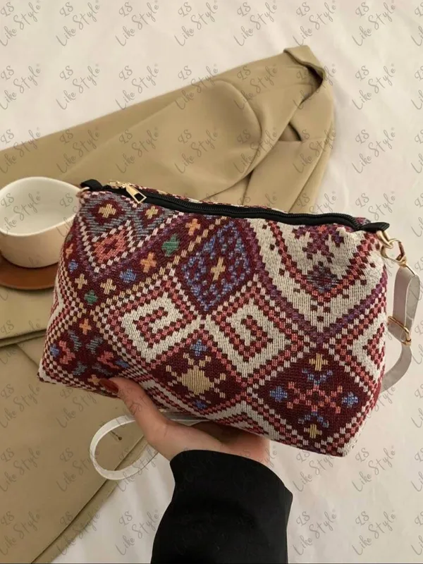 Maroon_Jute_Closure_Zip_Sling_Bag_For_Women_(_25_*_20_*_6_Cm)