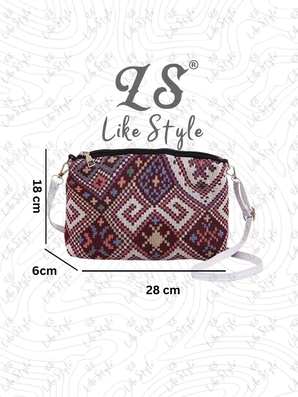 Maroon_Jute_Closure_Zip_Sling_Bag_For_Women_(_25_*_20_*_6_Cm)