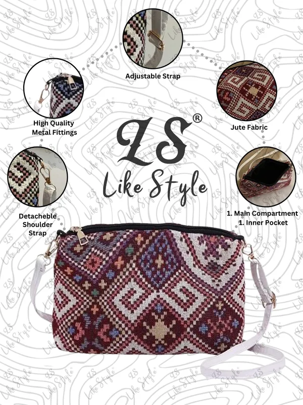 Maroon_Jute_Closure_Zip_Sling_Bag_For_Women_(_25_*_20_*_6_Cm)
