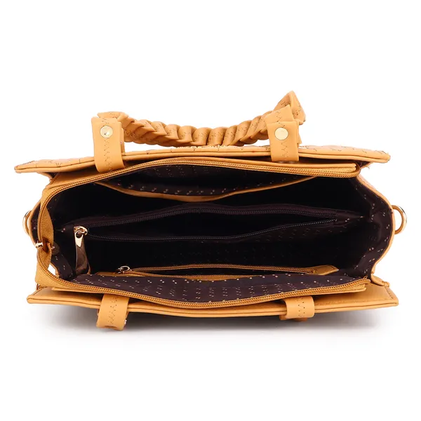 Beige_PU_Leather_Closure_Zip_Handbag_For_Women_(_30_*_23_*_14_Cm)