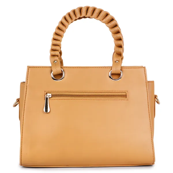 Beige_PU_Leather_Closure_Zip_Handbag_For_Women_(_30_*_23_*_14_Cm)