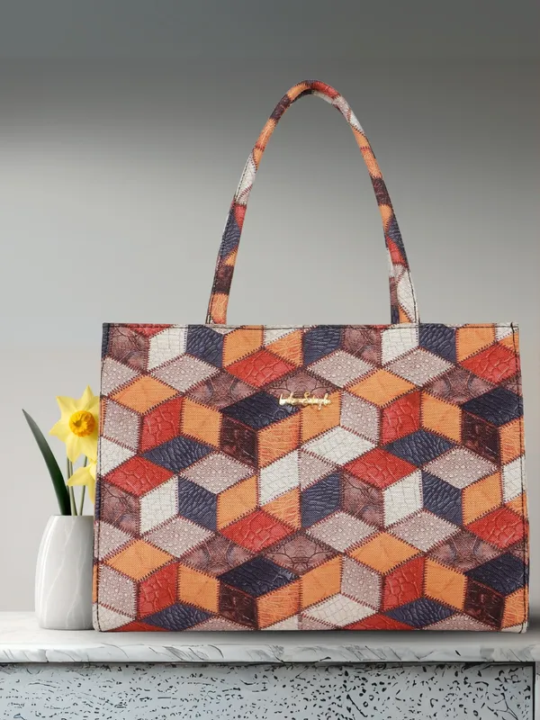 LIKE_STYLE_Women's_Tote_Bag_|_Ethnic_Print_Canvas_Handbag_with_Zipper_Closure_&_Spacious_Compartments