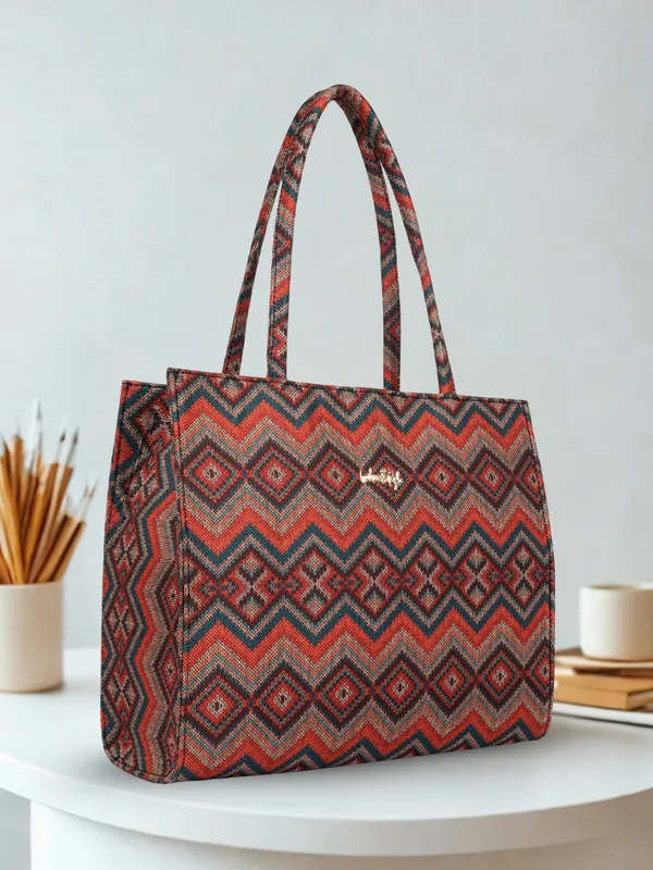 LIKE_STYLE_Women's_Tote_Bag_|_Ethnic_Print_Canvas_Handbag_with_Zipper_Closure_&_Spacious_Compartments
