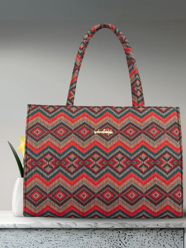 LIKE_STYLE_Women's_Tote_Bag_|_Ethnic_Print_Canvas_Handbag_with_Zipper_Closure_&_Spacious_Compartments