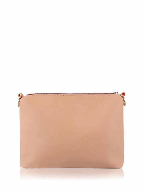 Beige_PU_Leather_Closure_Zip_Shoulder_Bag_Set_Of_3_(_29_*_23_*_9_Cm)