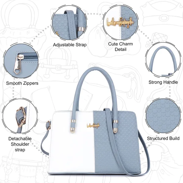 Grey_PU_Leather_Closure_Zip_Handbag_For_Women_(_30_*_23_*_14_Cm)
