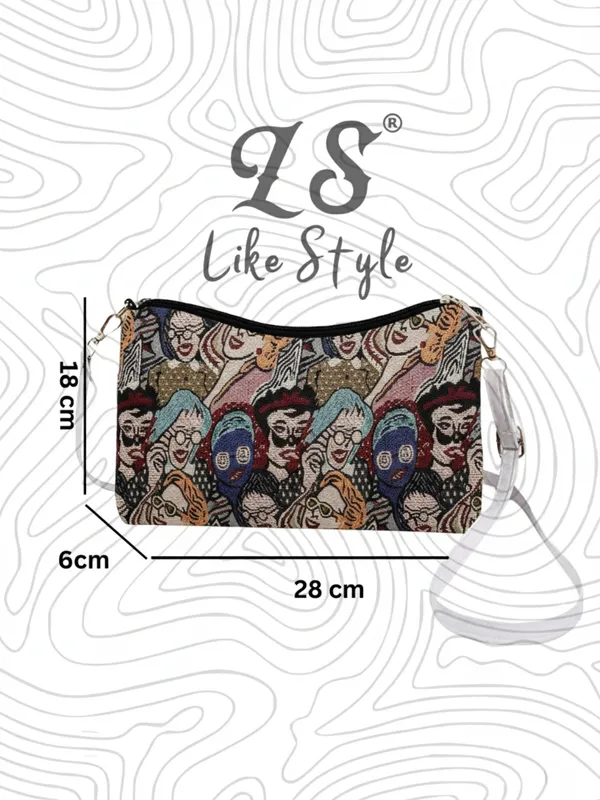 Multicolor_Jute_Closure_Zip_Sling_Bag_For_Women_(_25_*_20_*_6_Cm)