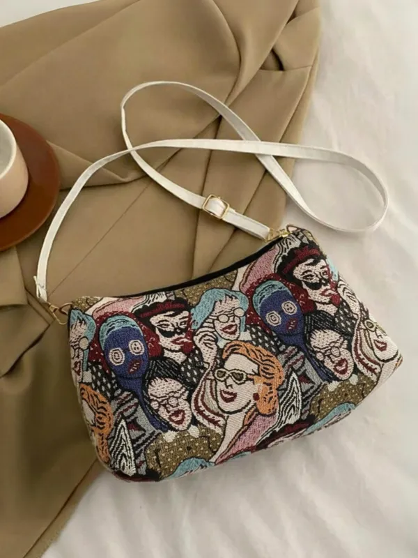 Multicolor_Jute_Closure_Zip_Sling_Bag_For_Women_(_25_*_20_*_6_Cm)