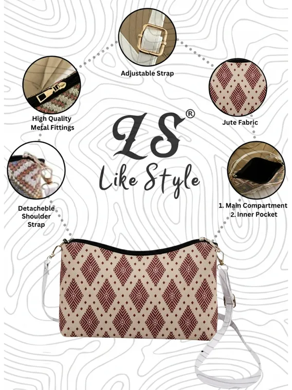 Maroon_Jute_Closure_Zip_Sling_Bag_For_Women_(_25_*_20_*_6_Cm)